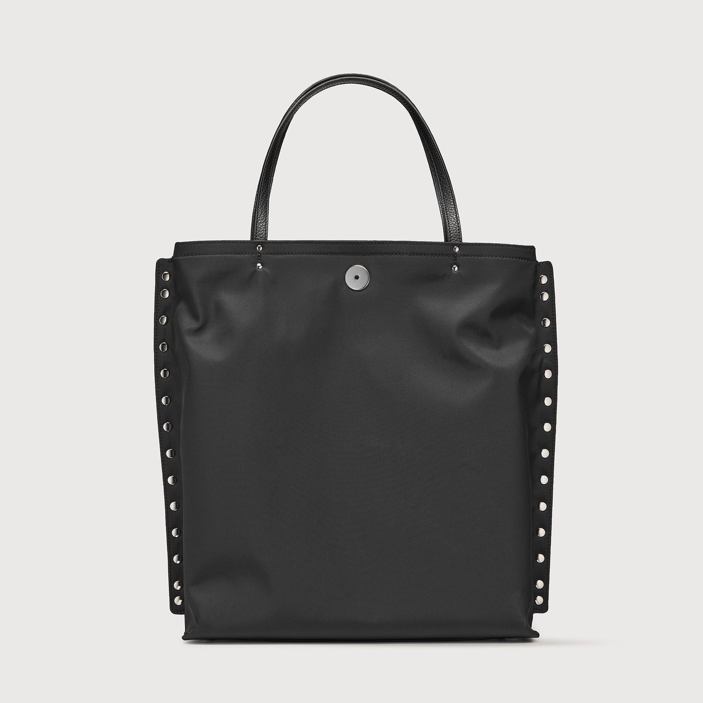 Borsa Shopper Savellini Mila in Tessuto — Nero Trama