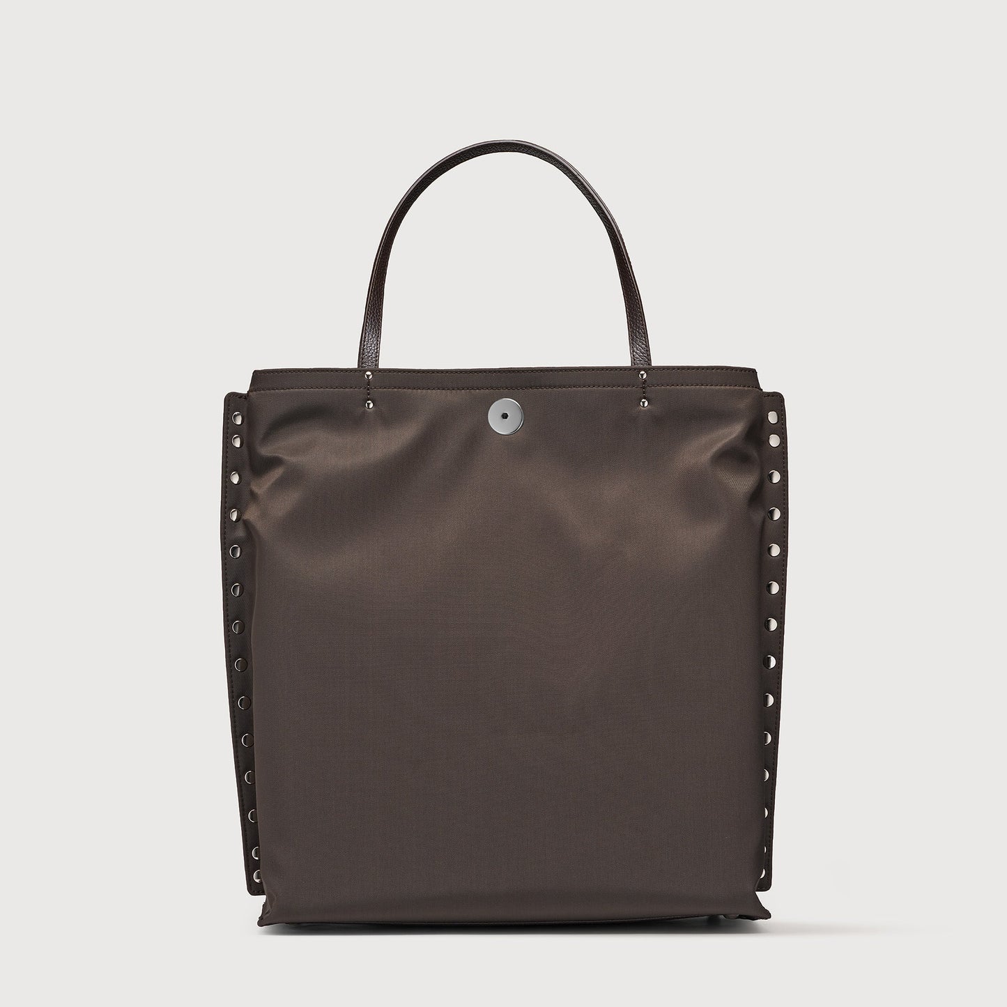 Borsa Shopper Savellini Mila in Tessuto — Marrone Noce
