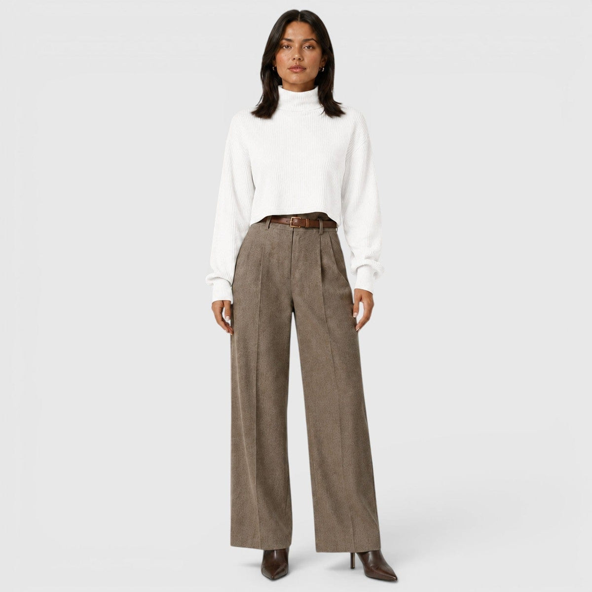 Maglione Dolcevita Donna Elegante in Maglia Morbida