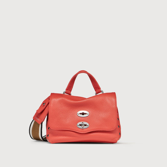 Borsa a Mano Savellini Aria Baby in Ecopelle Martellata — Rosso