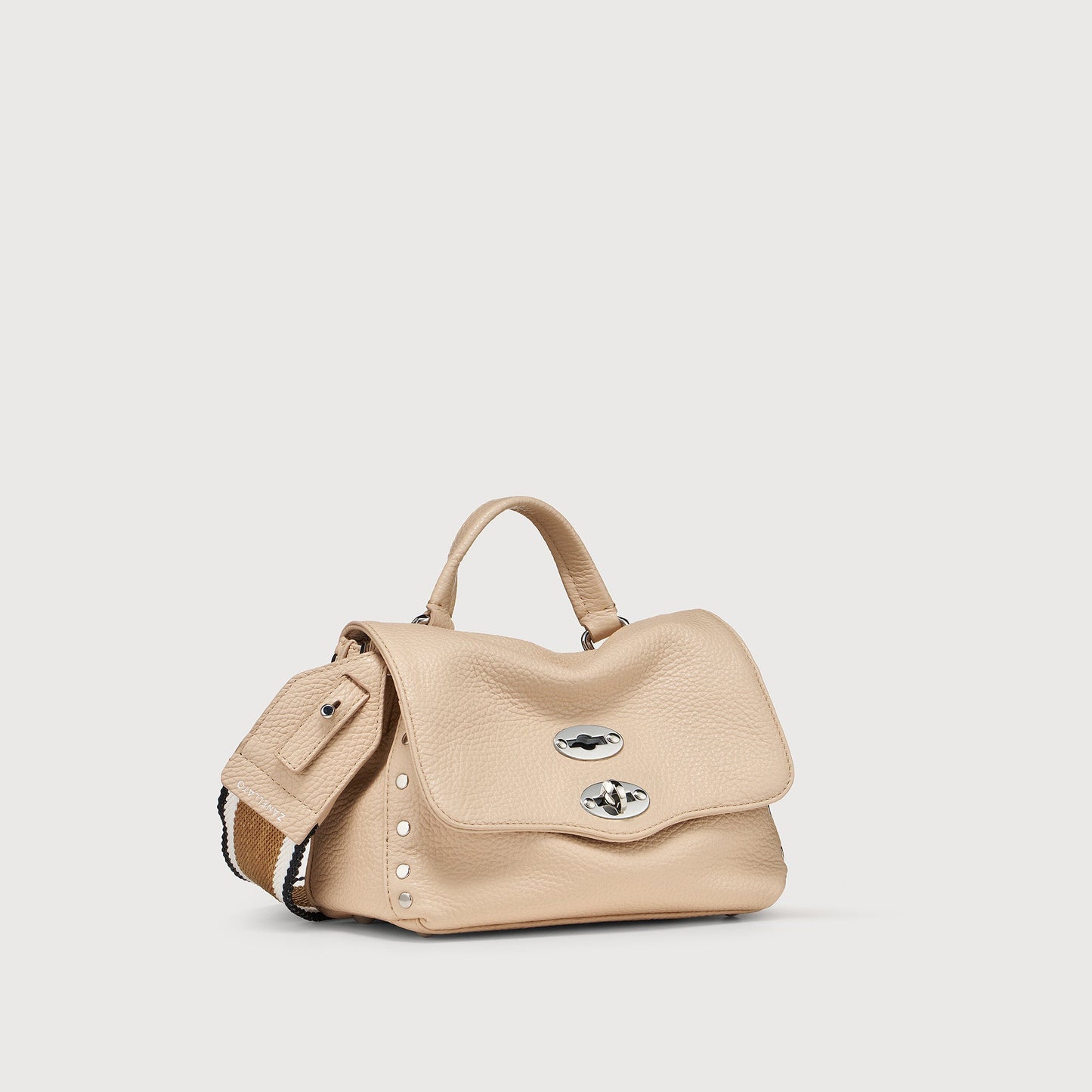Borsa a Mano Savellini Aria Baby in Ecopelle Martellata — Rosa Antico