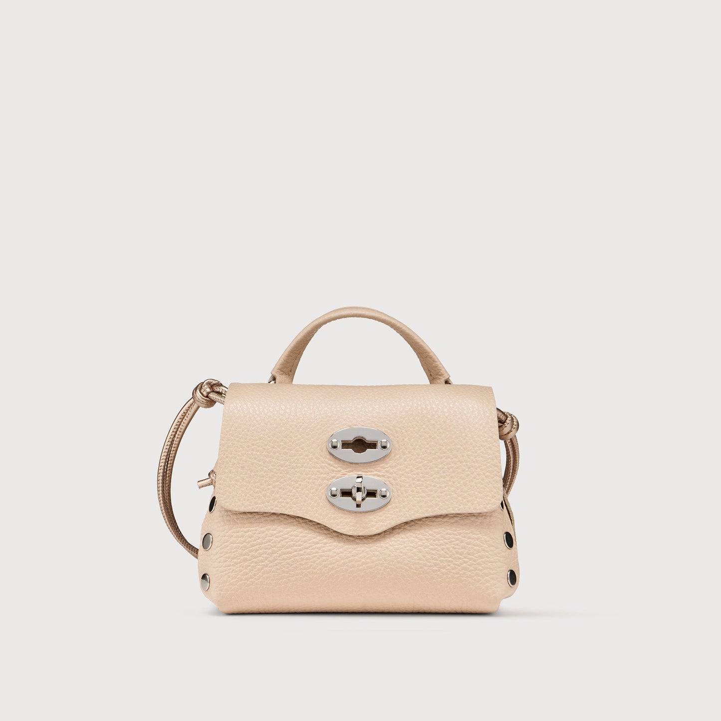 Borsa a Mano Savellini Aria Mini in Ecopelle Martellata — Rosa Dalia