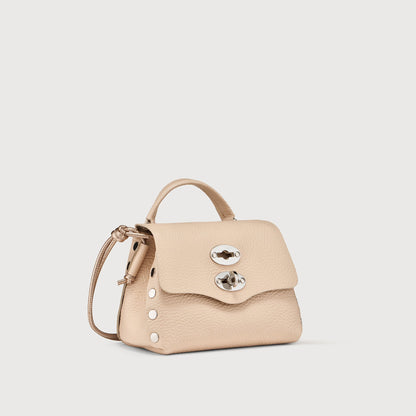 Borsa a Mano Savellini Aria Mini in Ecopelle Martellata — Rosa Dalia