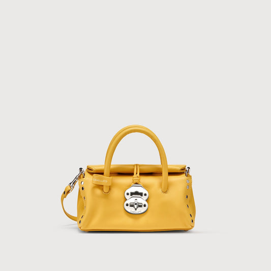 Borsa a Mano Savellini Vera Baby in Ecopelle Liscia — Giallo Sole