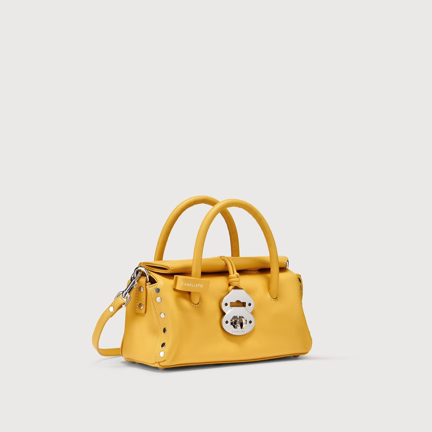 Borsa a Mano Savellini Vera Baby in Ecopelle Liscia — Giallo Sole
