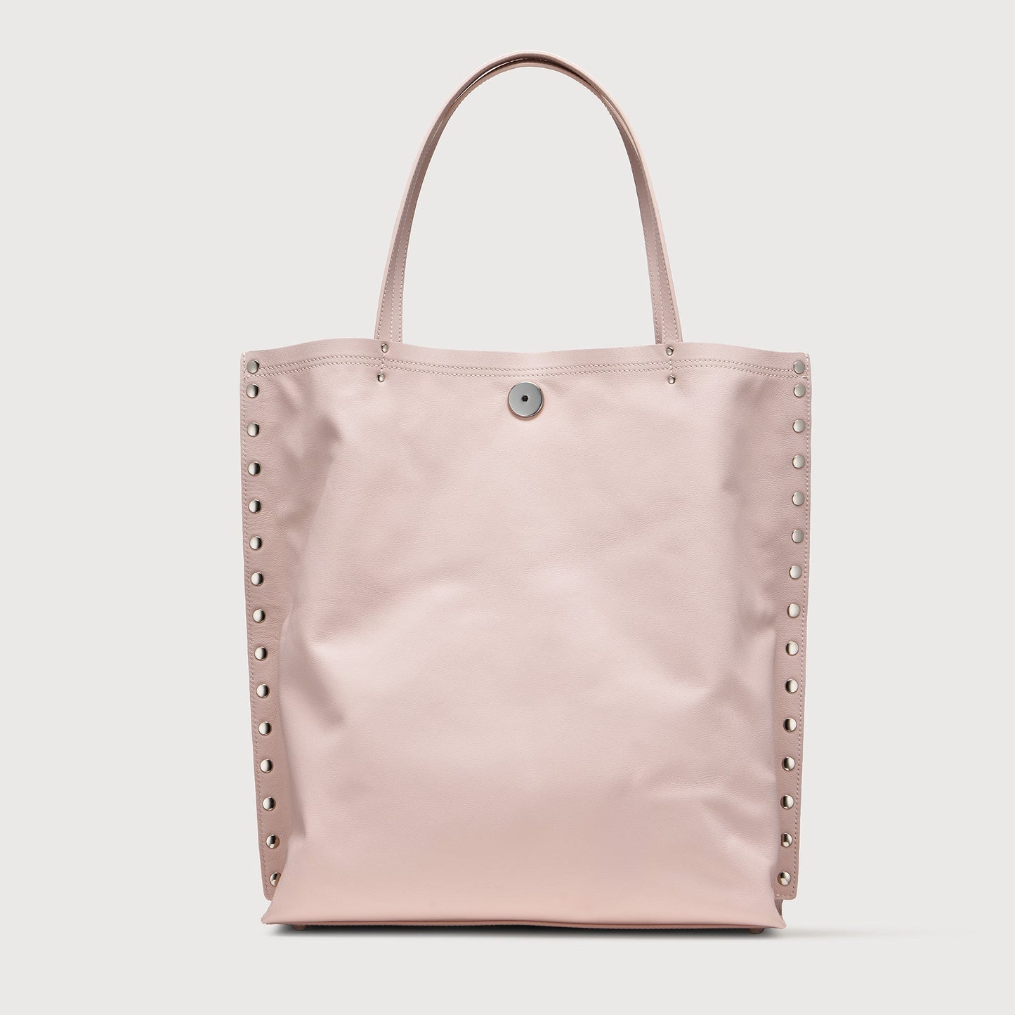 Borsa Shopper Savellini Mila in Ecopelle Liscia — Rosa Cipria