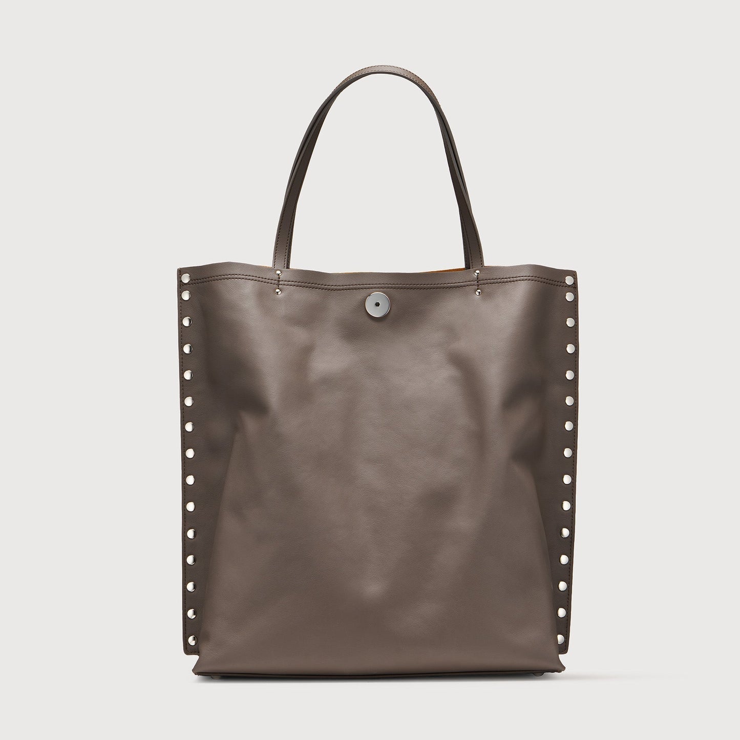 Borsa Shopper Savellini Mila in Ecopelle Liscia — Cuoio