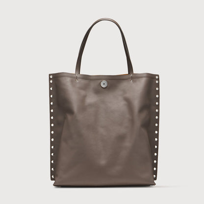 Borsa Shopper Savellini Mila in Ecopelle Liscia — Cuoio