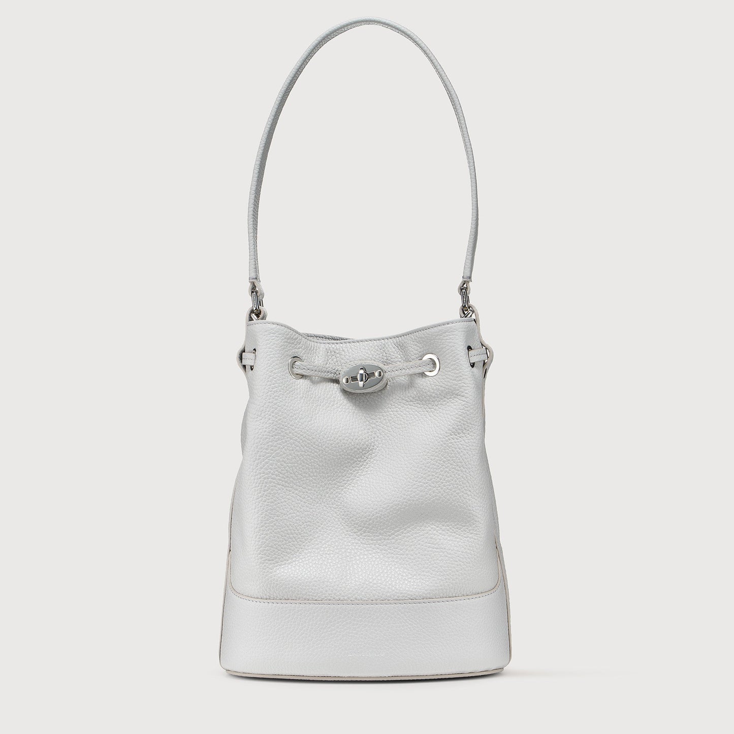 Borsa a Secchiello Savellini Luna in Ecopelle Martellata — Grigio Carrara
