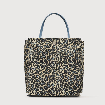 Borsa Shopper Savellini Mila in Tessuto — Nero Tropicale