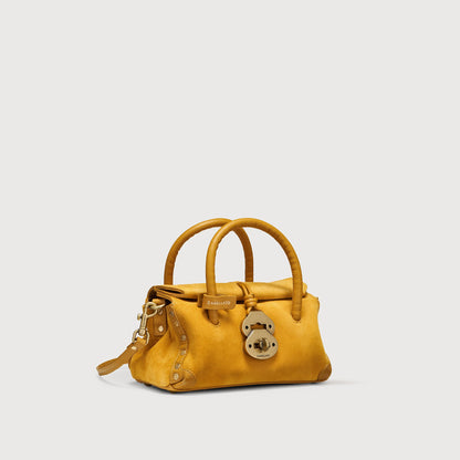 Borsa a Mano Savellini Vera Baby in Pelle di Cactus — Giallo Miele