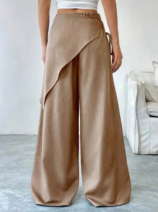 Pantaloni Fluidi Adele | Fascia Regolabile e Gamba Ampia