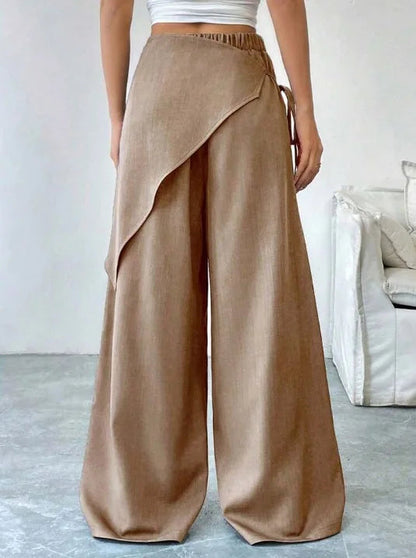 Pantaloni Fluidi Adele | Fascia Regolabile e Gamba Ampia