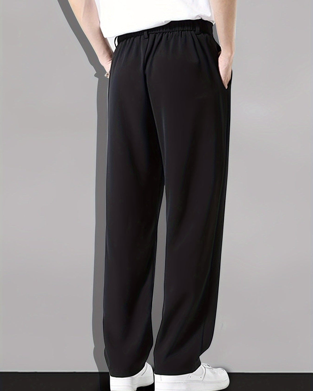 Khaki Men's Summer Straight Leg Trousers — Lino Conti