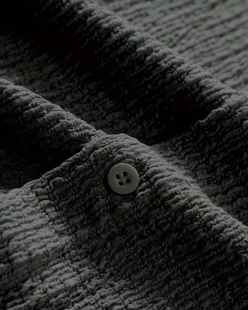 Camicia Classica Uomo a Manica Corta con Bottoni