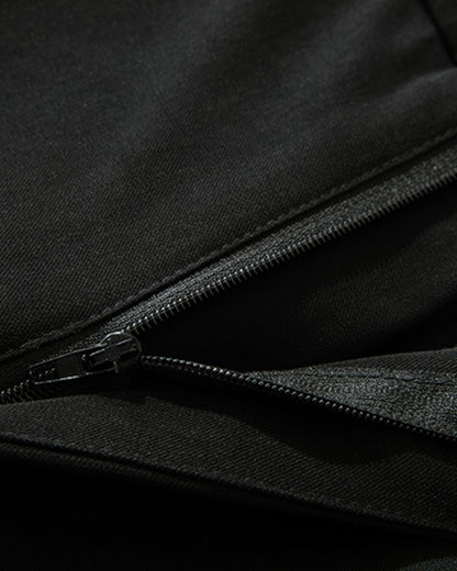 Dark Grey Men's Summer Straight Leg Trousers — Lino Conti