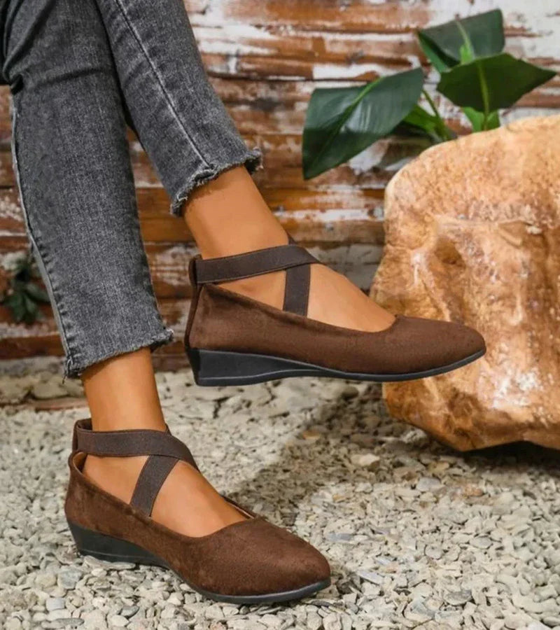 Ballerines Femme Clara | Confort Élastique, Talon Compensé 1