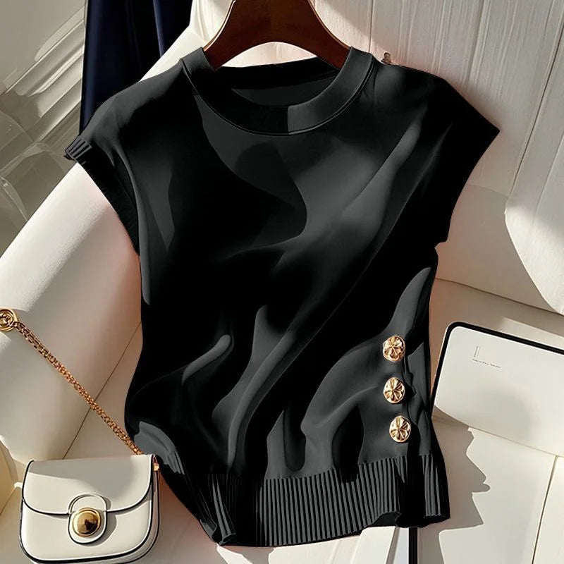 Blusa Donna Elegante, Fluida e Drappeggiata
