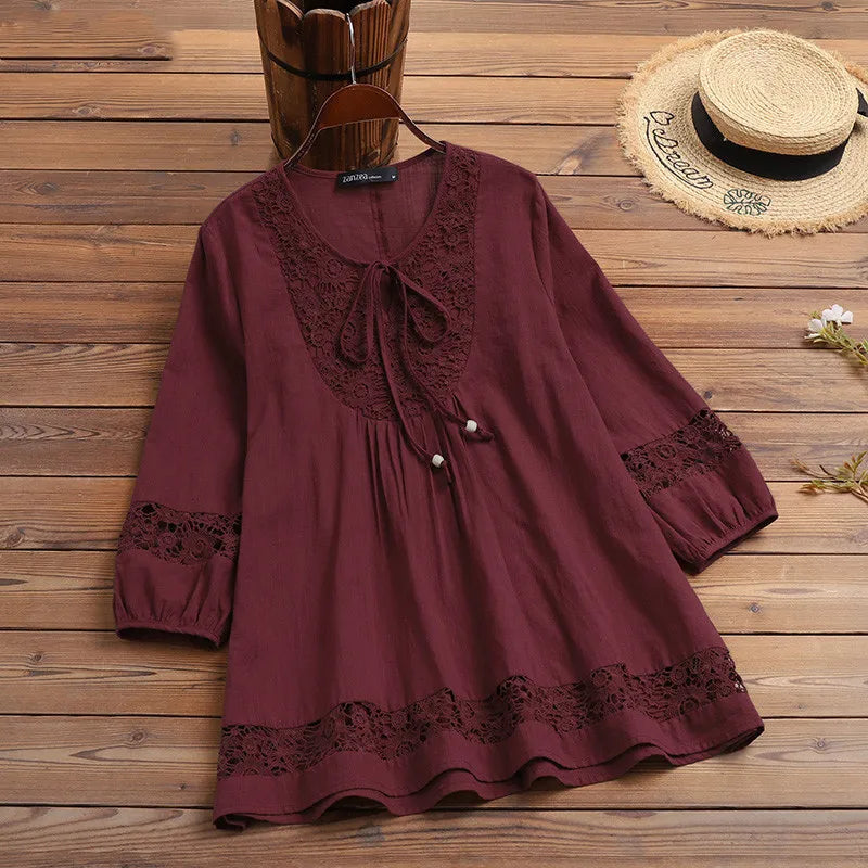 Blusa in Pizzo Donna Leggera, dal Casual agli Eventi Eleganti