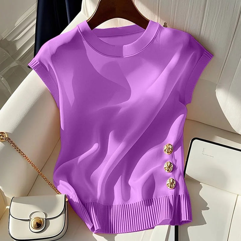 Blusa Donna Elegante, Fluida e Drappeggiata
