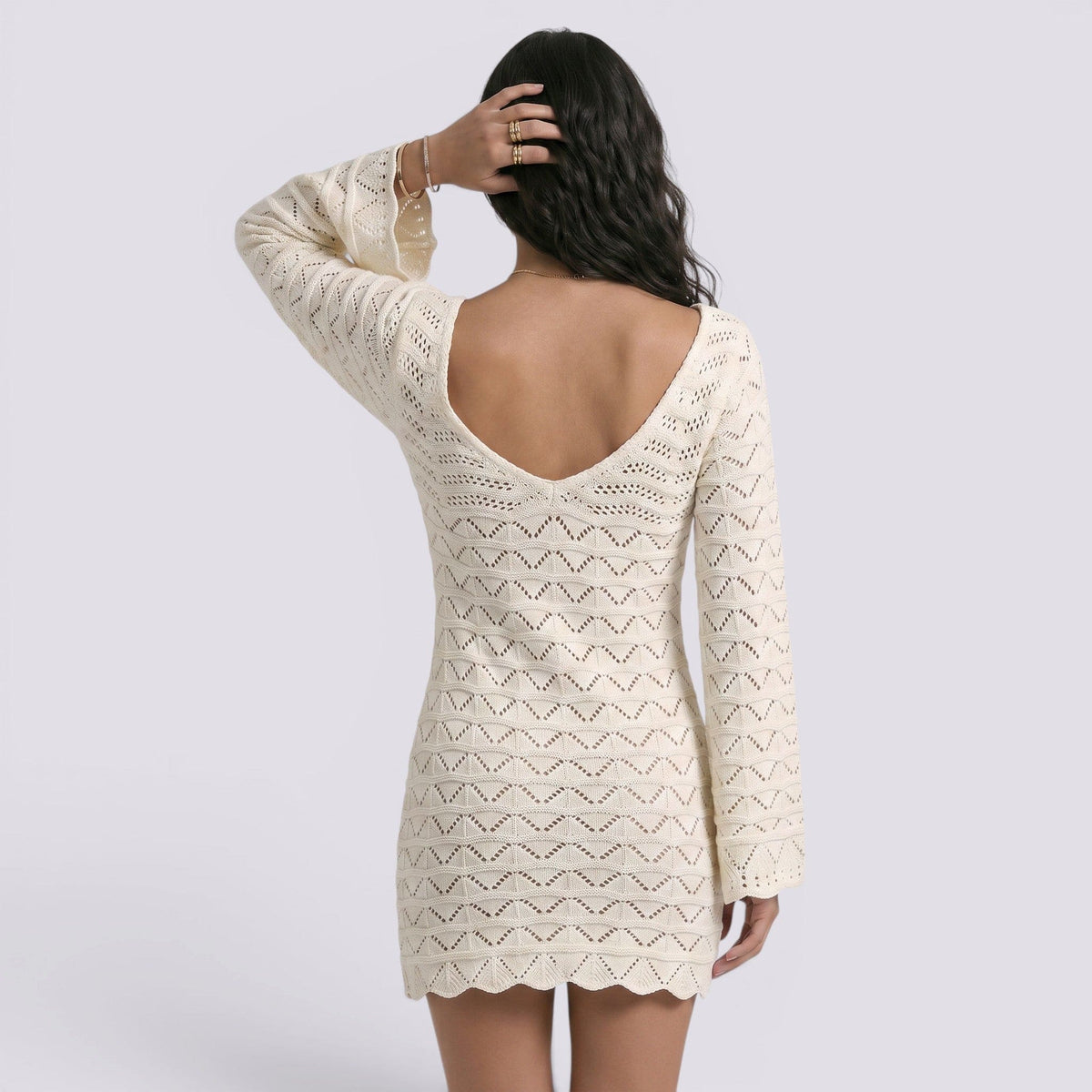 Abito Corto Donna da Spiaggia a Righe Boho