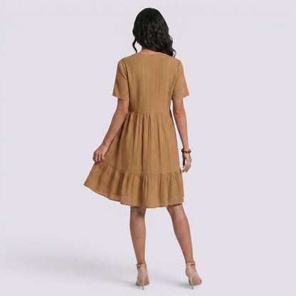 Abito Corto Donna Estivo Boho Fluido da Giorno