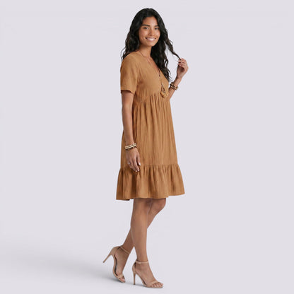 Abito Corto Donna Estivo Boho Fluido da Giorno