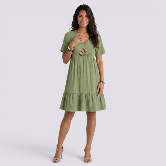Abito Corto Donna Estivo Boho Fluido da Giorno