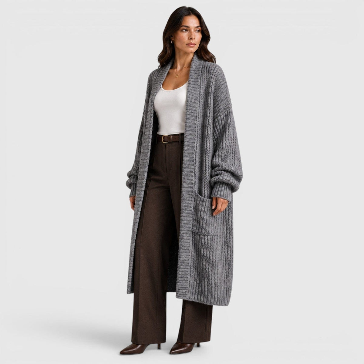 Cappotto Donna in Maglia | Leggero, Ampio e da Mezza Stagione