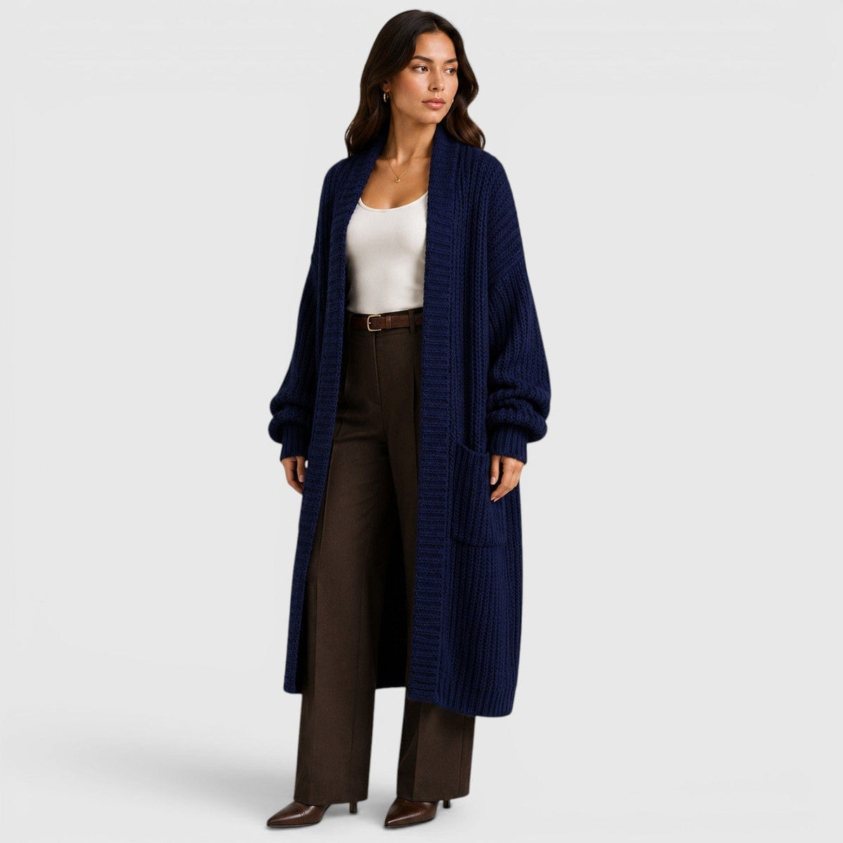 Cappotto Donna in Maglia | Leggero, Ampio e da Mezza Stagione