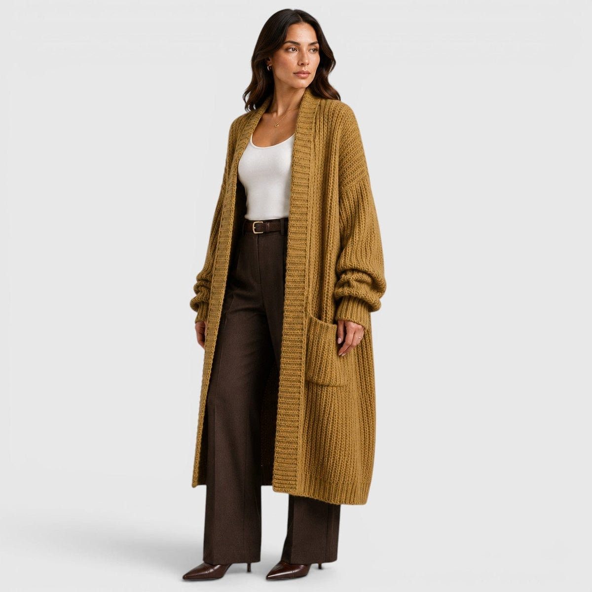 Cappotto Donna in Maglia | Leggero, Ampio e da Mezza Stagione