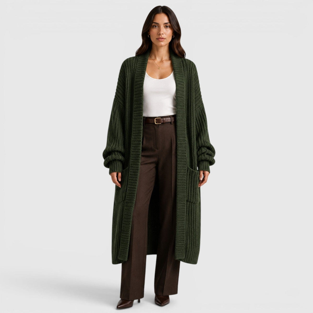 Cappotto Donna in Maglia | Leggero, Ampio e da Mezza Stagione