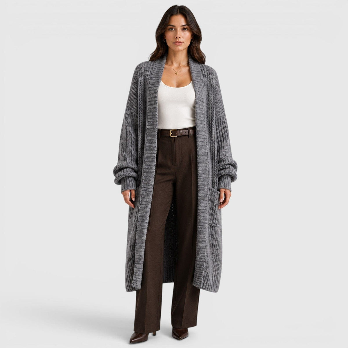 Cappotto Donna in Maglia | Leggero, Ampio e da Mezza Stagione