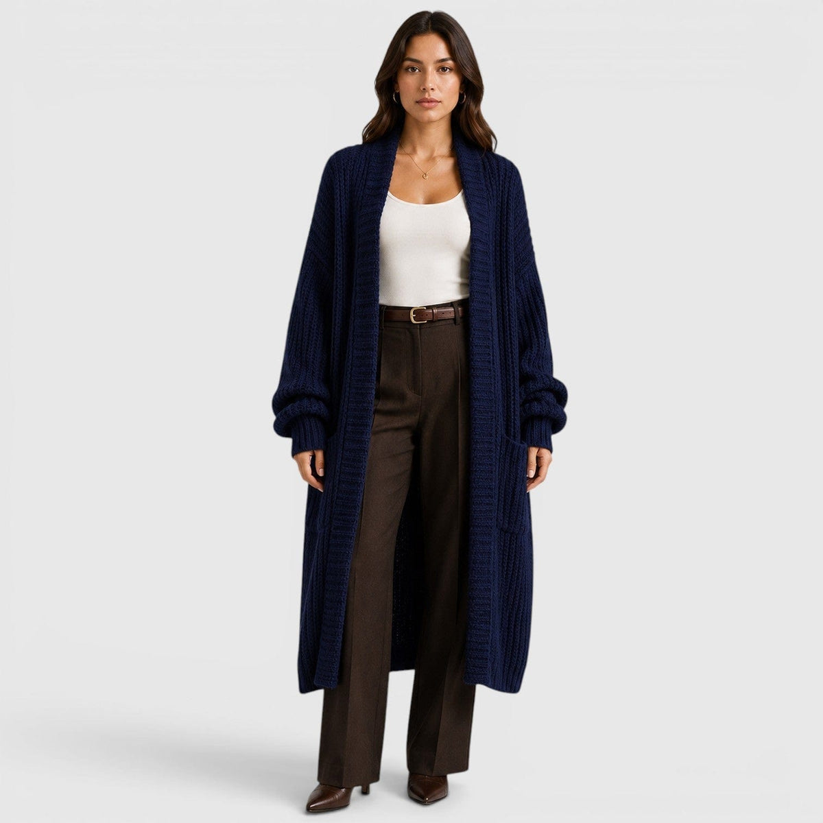 Cappotto Donna in Maglia | Leggero, Ampio e da Mezza Stagione