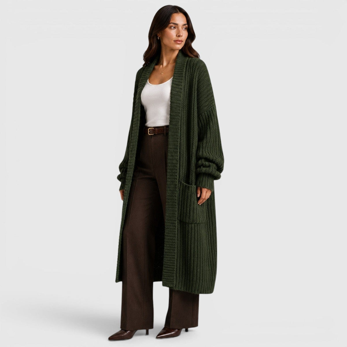 Cappotto Donna in Maglia | Leggero, Ampio e da Mezza Stagione
