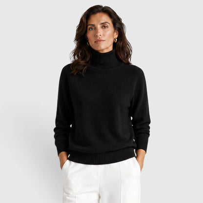 Maglione dolcevita in lana caldo da donna per l’inverno