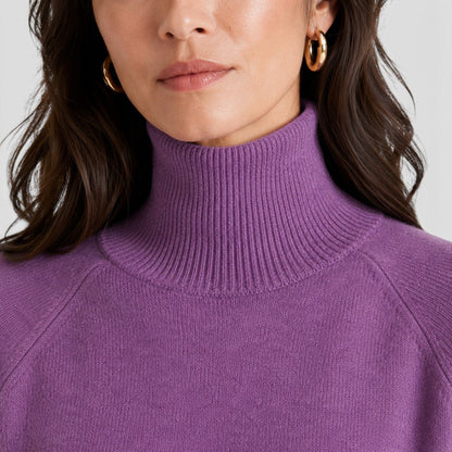 Maglione dolcevita in lana caldo da donna per l’inverno