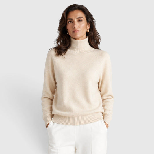 Maglione dolcevita in lana caldo da donna per l’inverno