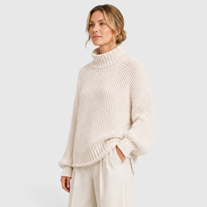 Maglione Dolcevita Donna Morbido Caldo Collo Alto