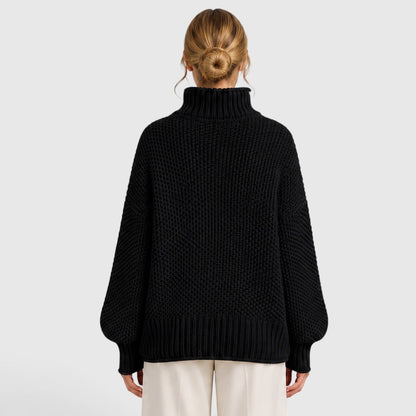 Maglione Dolcevita Donna Morbido Caldo Collo Alto