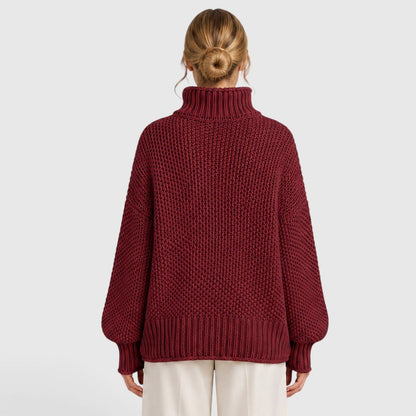 Maglione Dolcevita Donna Morbido Caldo Collo Alto
