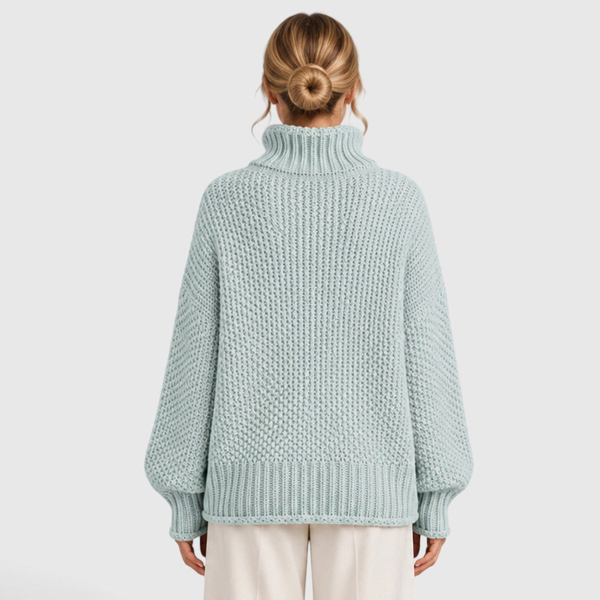 Maglione Dolcevita Donna Morbido Caldo Collo Alto