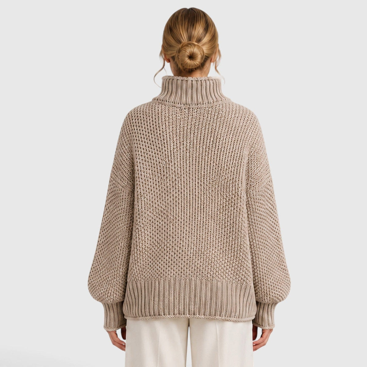 Maglione Dolcevita Donna Morbido Caldo Collo Alto
