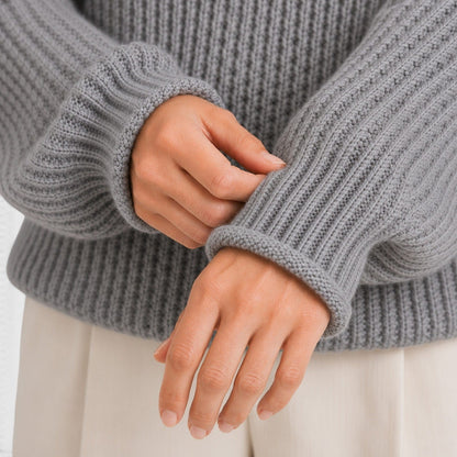Maglione Dolcevita Donna Morbido Caldo Collo Alto