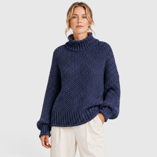 Maglione Dolcevita Donna Morbido Caldo Collo Alto