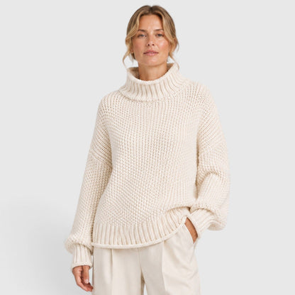 Maglione Dolcevita Donna Morbido Caldo Collo Alto
