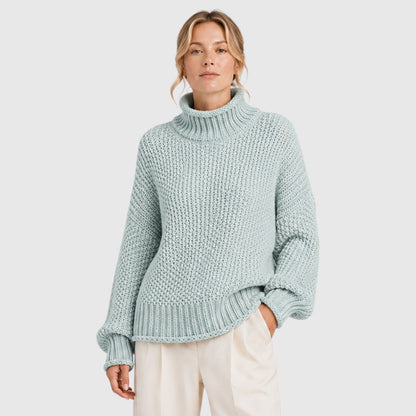 Maglione Dolcevita Donna Morbido Caldo Collo Alto