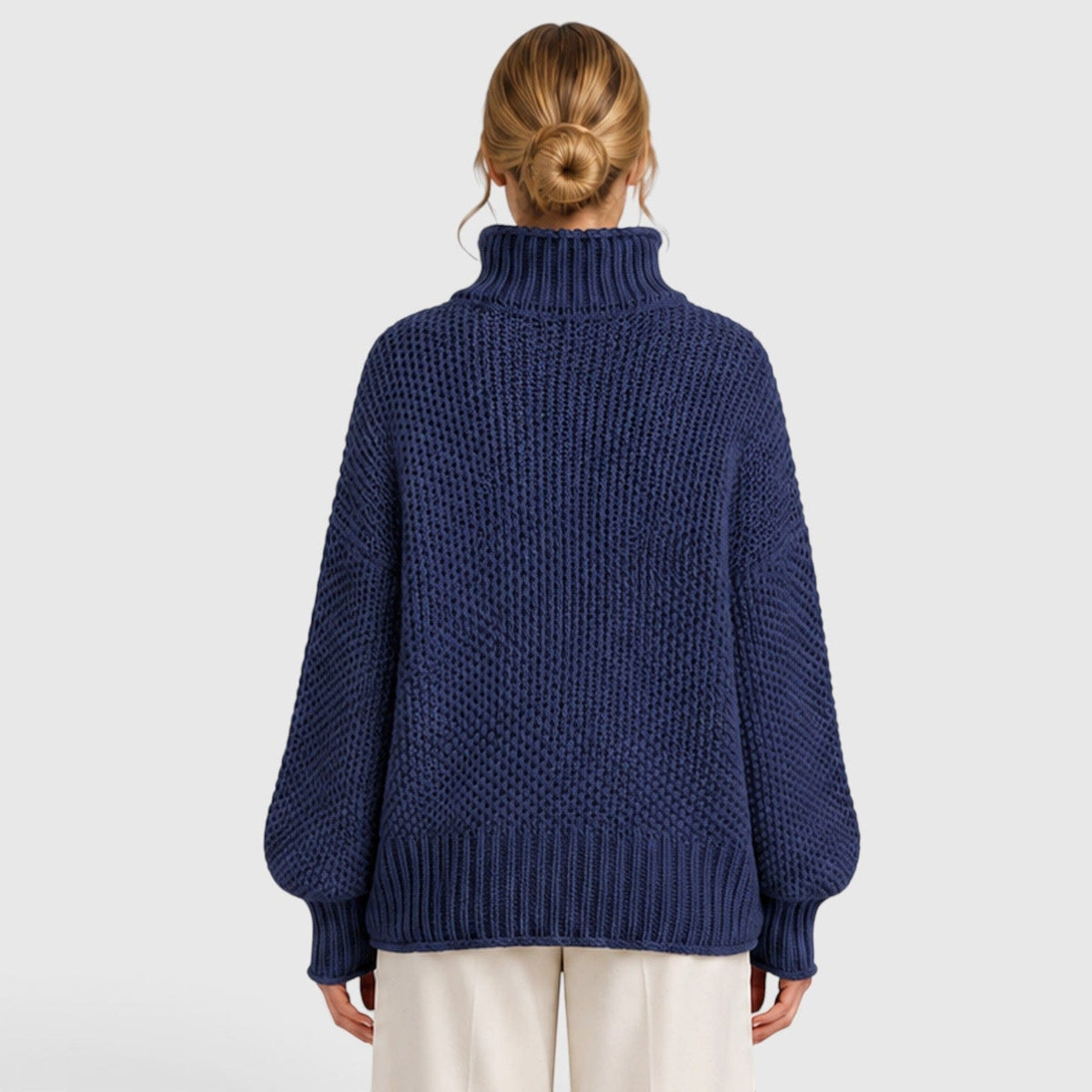 Maglione Dolcevita Donna Morbido Caldo Collo Alto