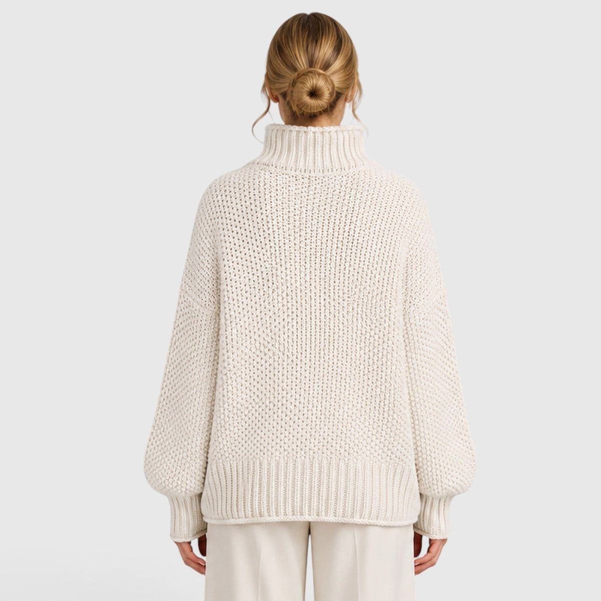 Maglione Dolcevita Donna Morbido Caldo Collo Alto