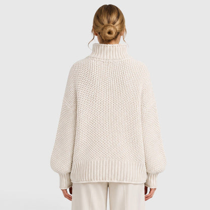 Maglione Dolcevita Donna Morbido Caldo Collo Alto